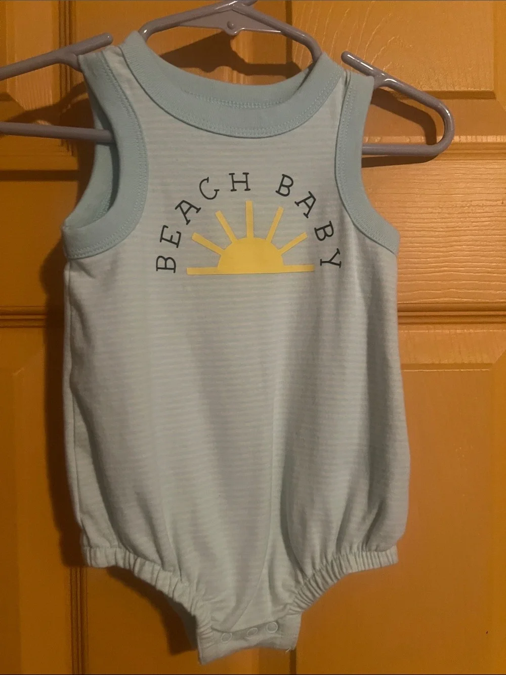 3-6 MONTHS BABY BEACH BABY CAT & JACK ONESIE